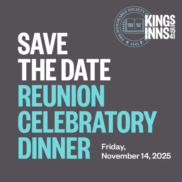 Save the Date: Reunion dinner for Barrister graduates of a year ending in ‘5’